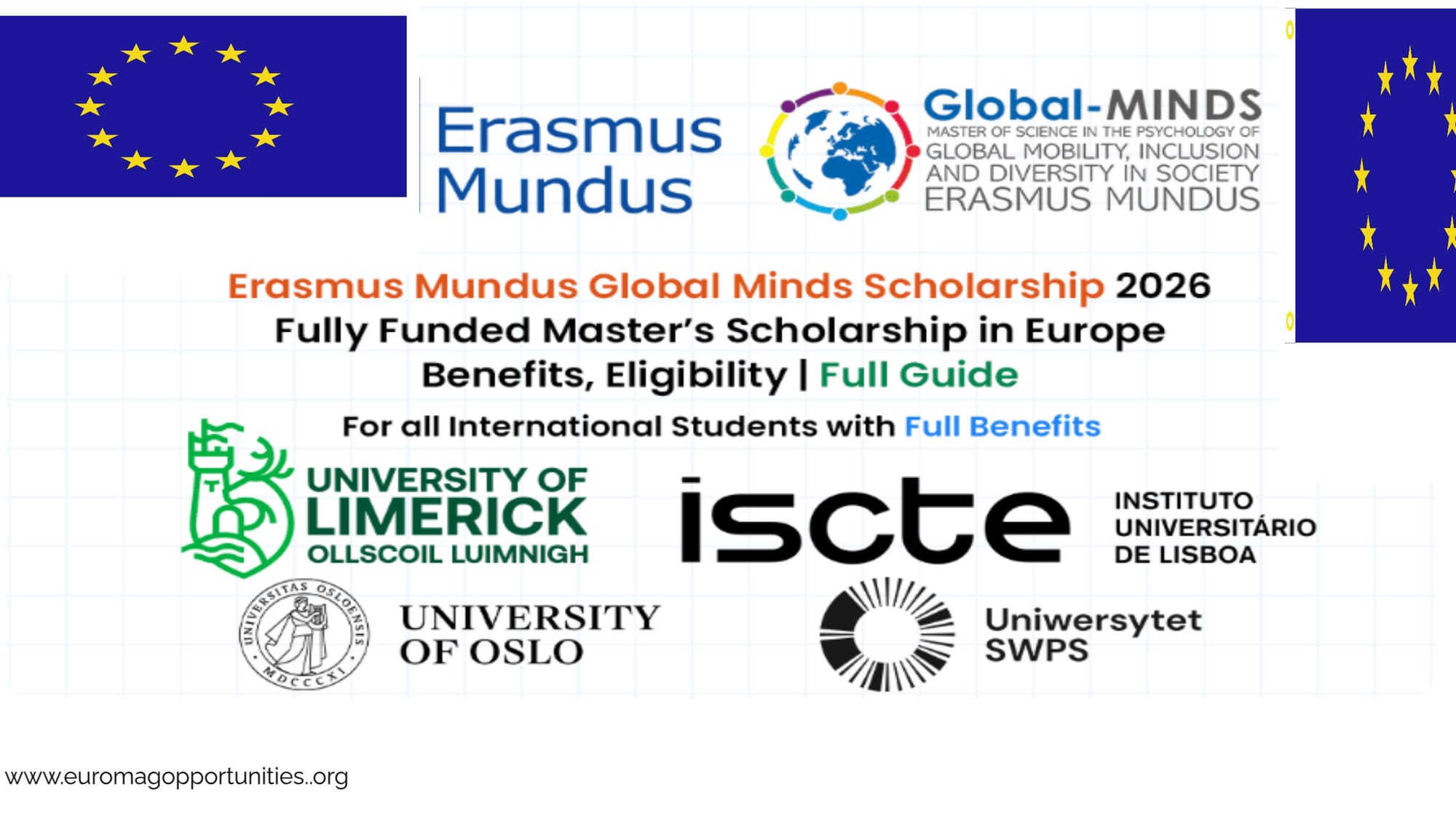 Erasmus Global MINDS Scholarship 2026/28 Europe