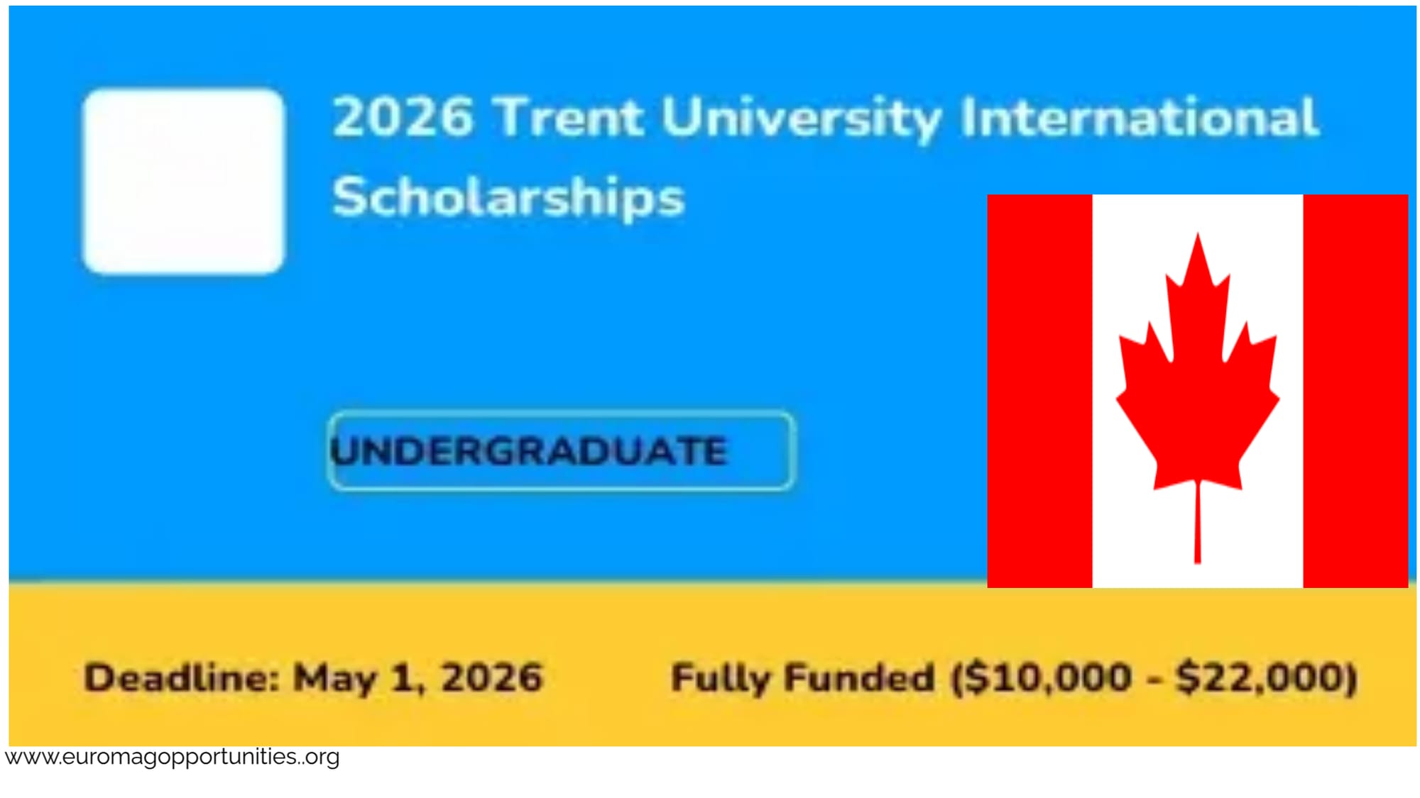 Trent University Scholarships 2026 Canada