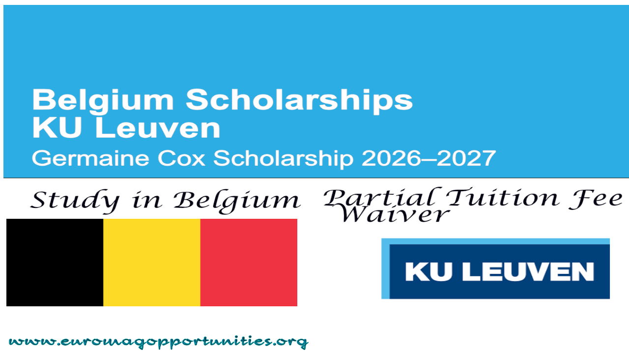 KU Leuven Germaine Cox Scholarship 2026–27 Belgium