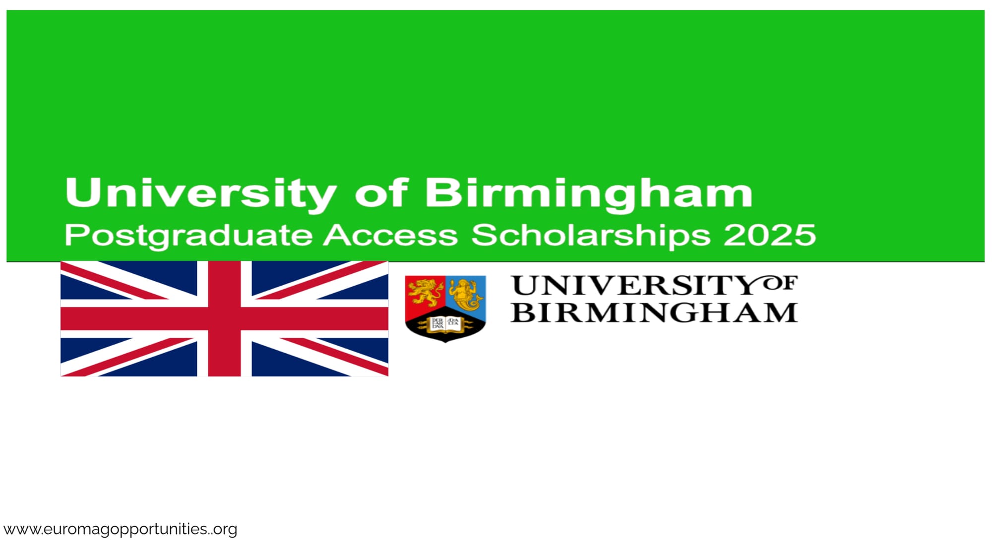 University of Birmingham Islam Scholarship 2026 UK