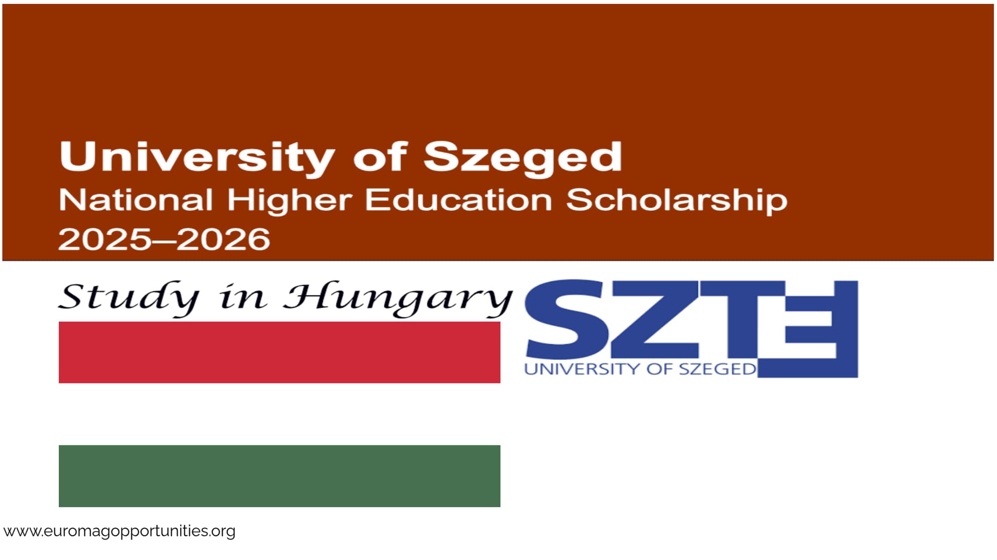 University of Szeged Hungarian Scholarships 2026 Fully Funded