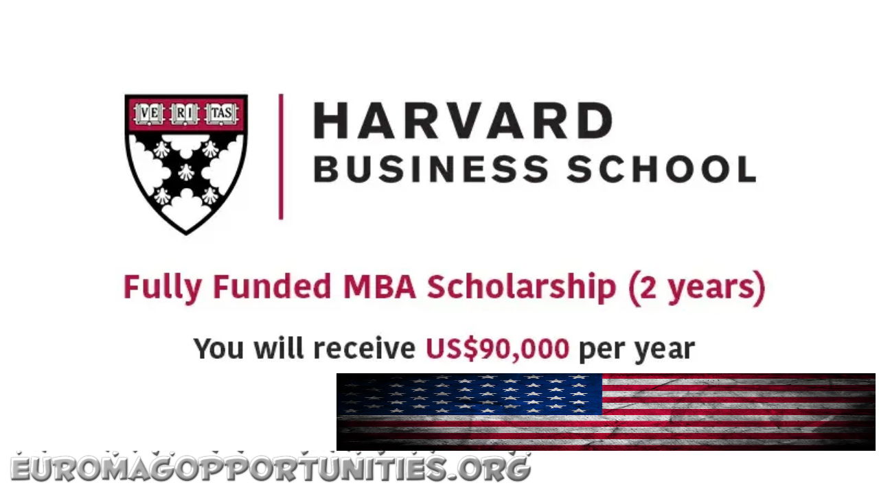 Harvard MBA Scholarship 2027 in USA | 75% Tuition Aid