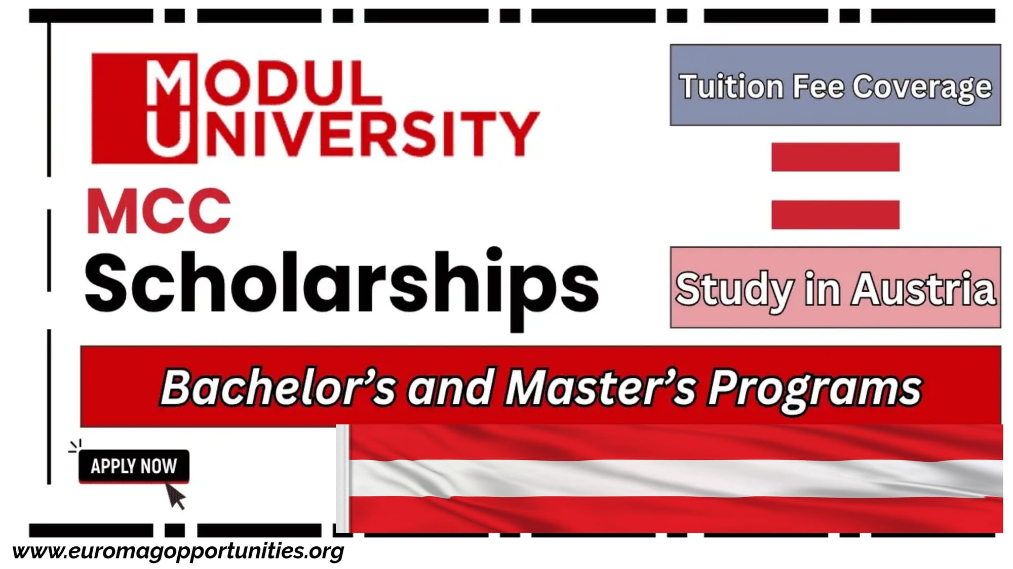 Modul University MCC Scholarship 2026 Austria