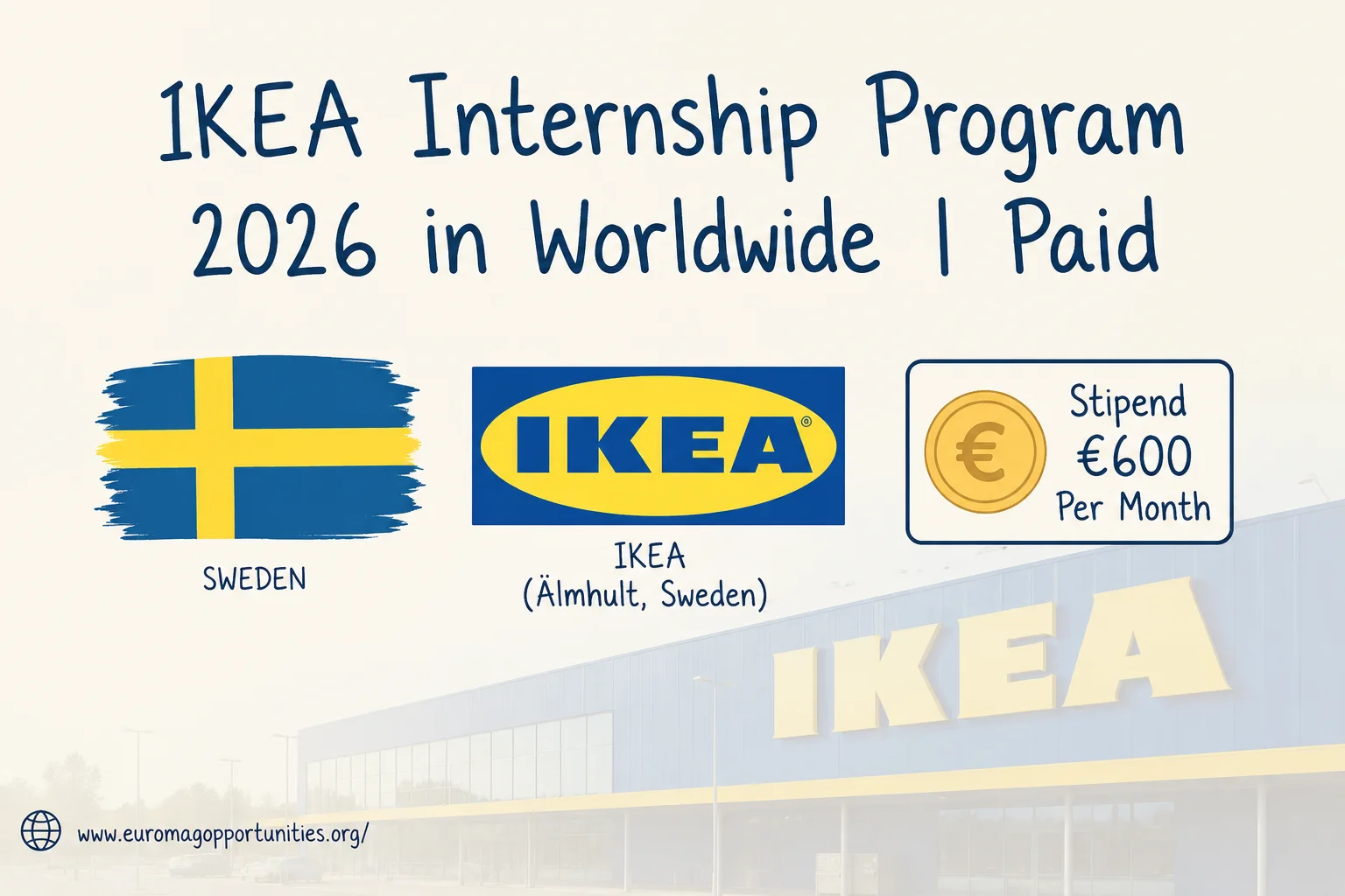IKEA Internship Program 2026 in Worldwide | Paid Internship for International Students