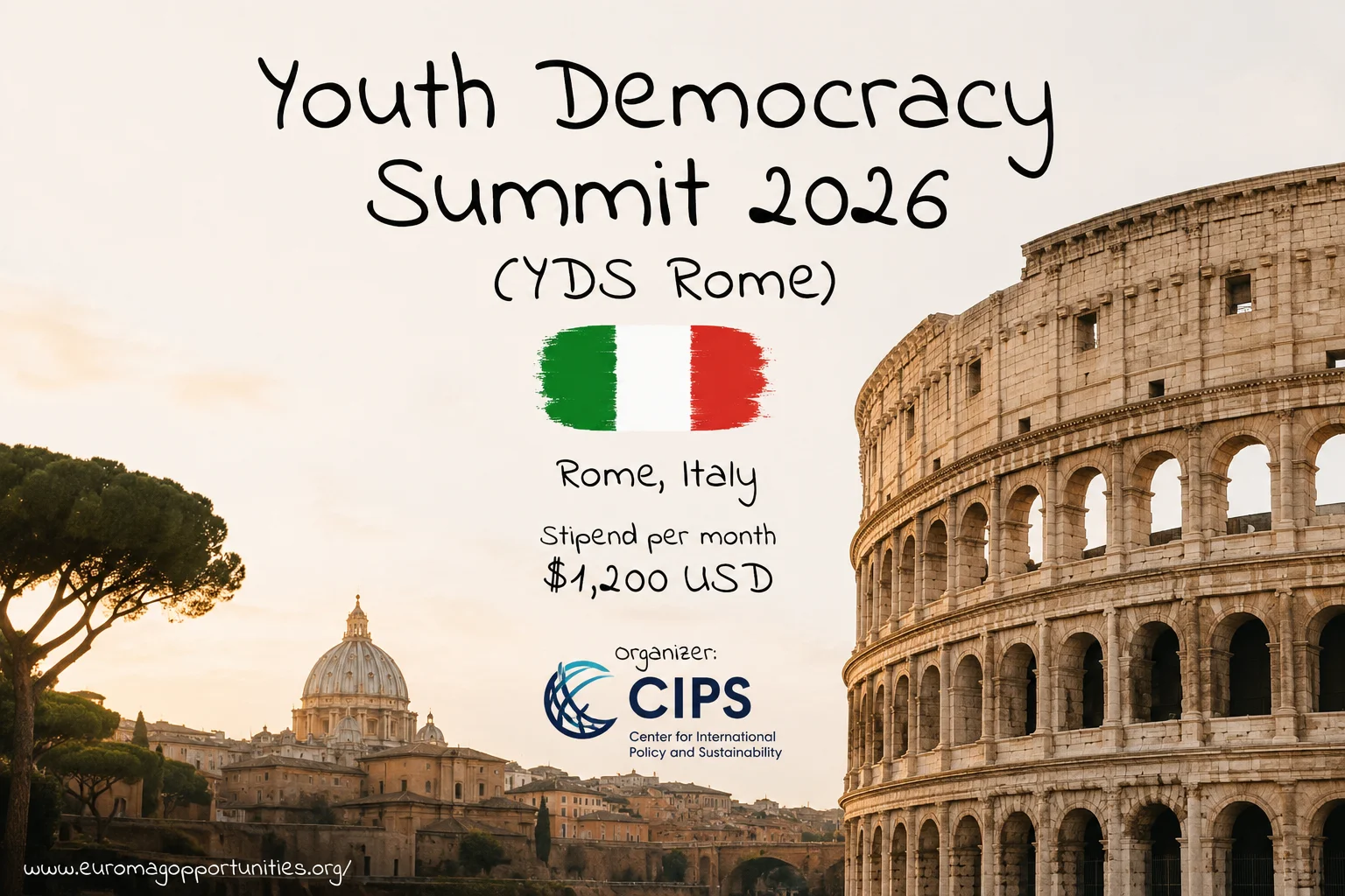 Youth Democracy Summit 2026 in Italy | Fully Funded Conference in Rome