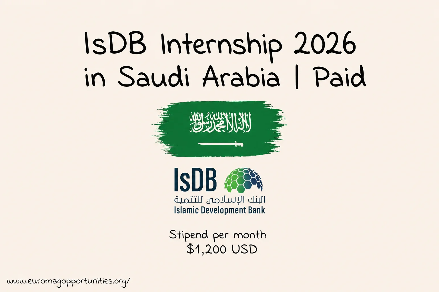 IsDB Internship 2026 in Saudi Arabia | Paid Internship at Islamic Development Bank