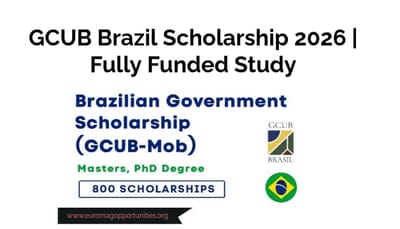 GCUB Brazil Scholarship 2026 | Fully Funded Study