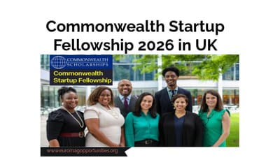 Commonwealth Startup Fellowship 2026 in UK