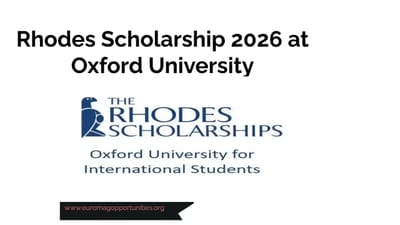 Rhodes Scholarship 2026 at Oxford University