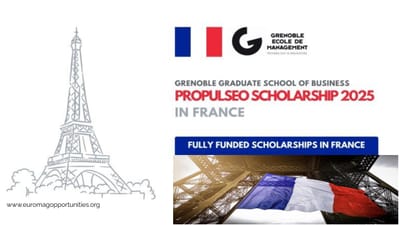 PROPULSEO Scholarship 2025 | Fully Funded France