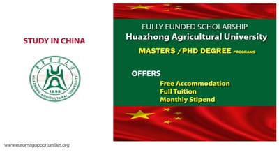 Huazhong Agricultural University Scholarship 2025 China