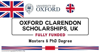 Clarendon Scholarship 2026 at Oxford University In UK