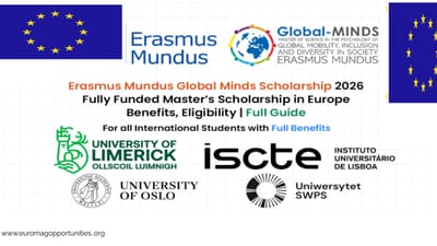 Erasmus Global MINDS Scholarship 2026/28 Europe