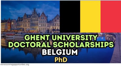Ghent University PhD Scholarships 2026 Belgium