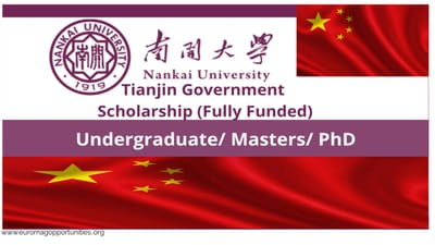 Tianjin Government Scholarship 2026 China