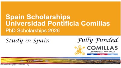Comillas PhD Scholarships 2026 Spain