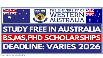 Global Excellence Scholarship 2026 at UWA Australia