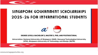 Singapore Government Scholarships 2026 | Fully Funded