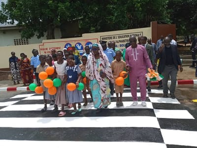 Région de Gbêkè : Des infrastructures de sécurité routières au profit des écoliers du quartier N’Gattakro