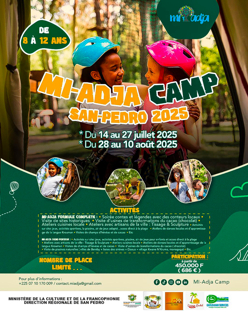 Vacances 2025 : Une aventure inoubliable attend vos enfants à San Pedro