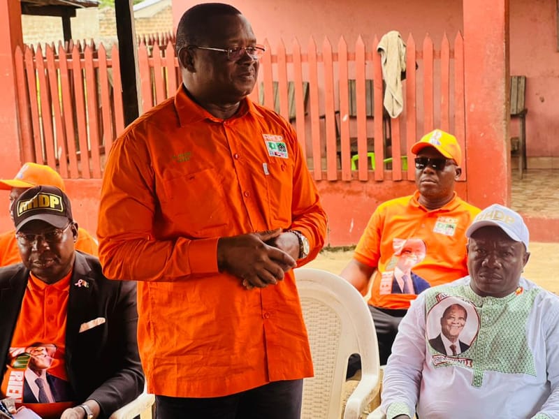 Bounkani : Dr Michel Noufé vante les mérites de Alassane Ouattara aux populations de la ZKB.