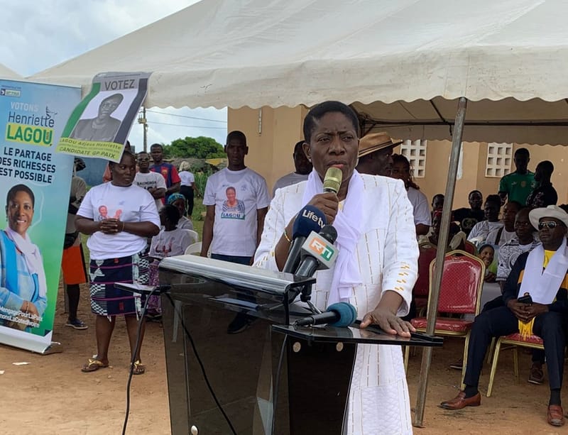 La candidate Henriette Lagou : « Essayons la touche féminine pour gérer une nation »