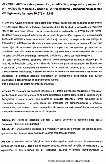 NUEVO ACUERDO PARITARIO