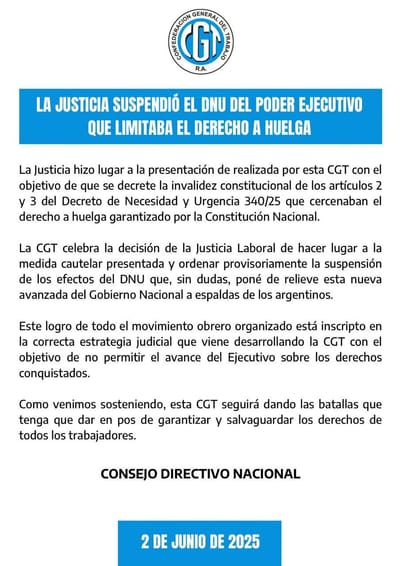 FRENO AL DNU CONSTITUCIONAL DE JAVIER MILEI