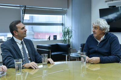 El Secretario de Trabajo, Dr. Julio Cordero, recibió al titular de UDA, Sergio Romero
