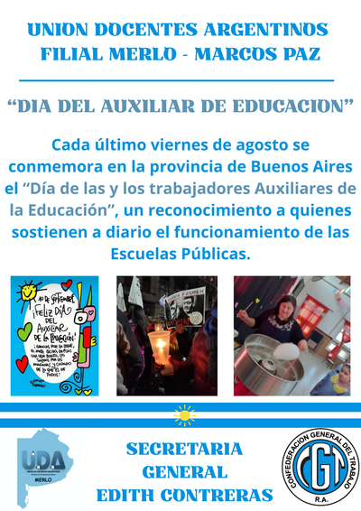 “DIA DEL AUXILIAR DE EDUCACION”