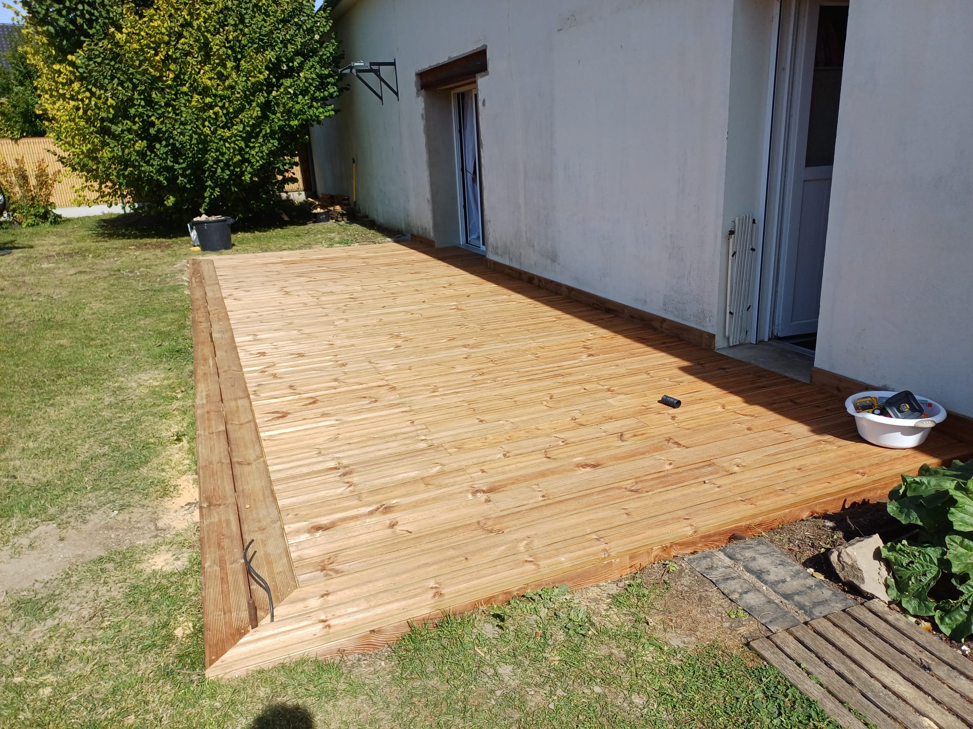Terrasse en bois-lens