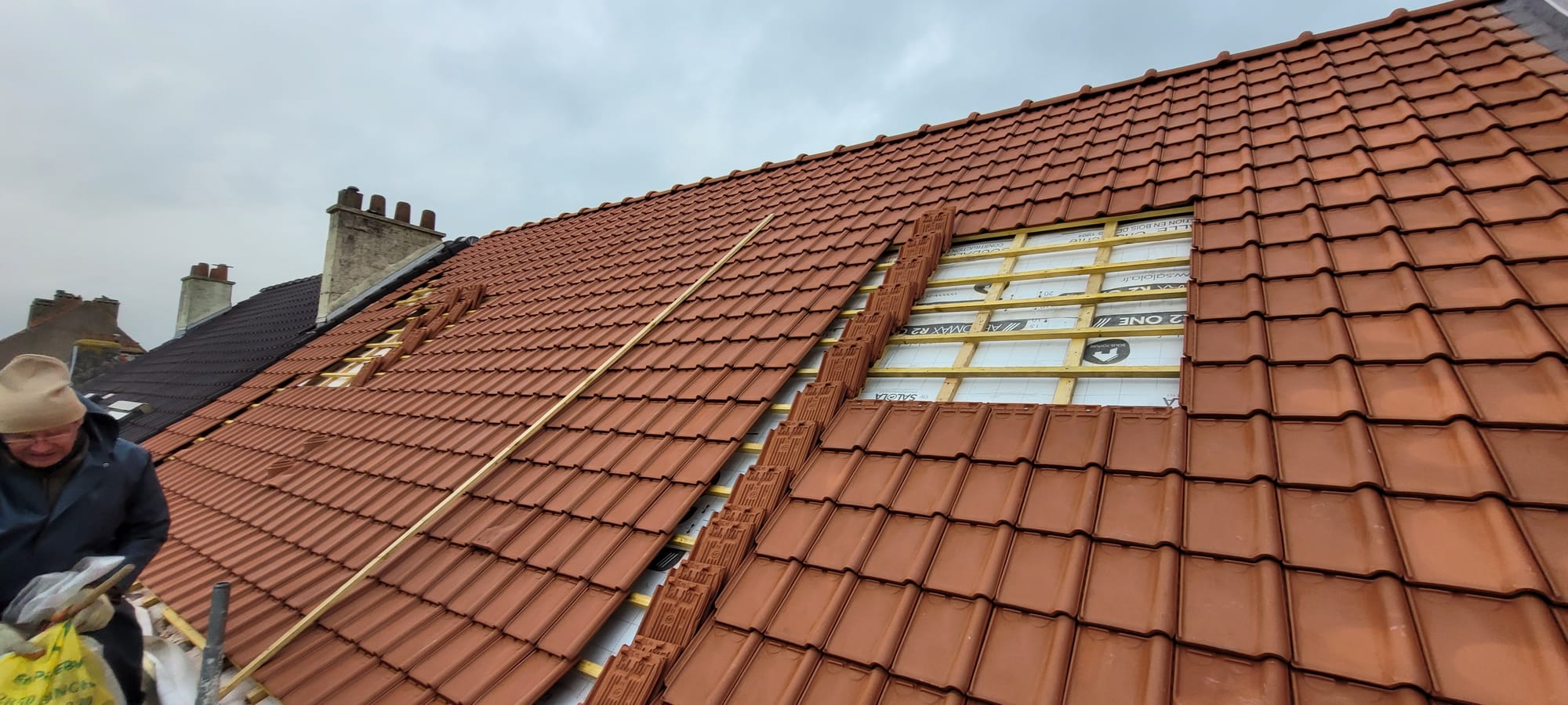 Couverture tuile koramic tempête 44 rouge orangé