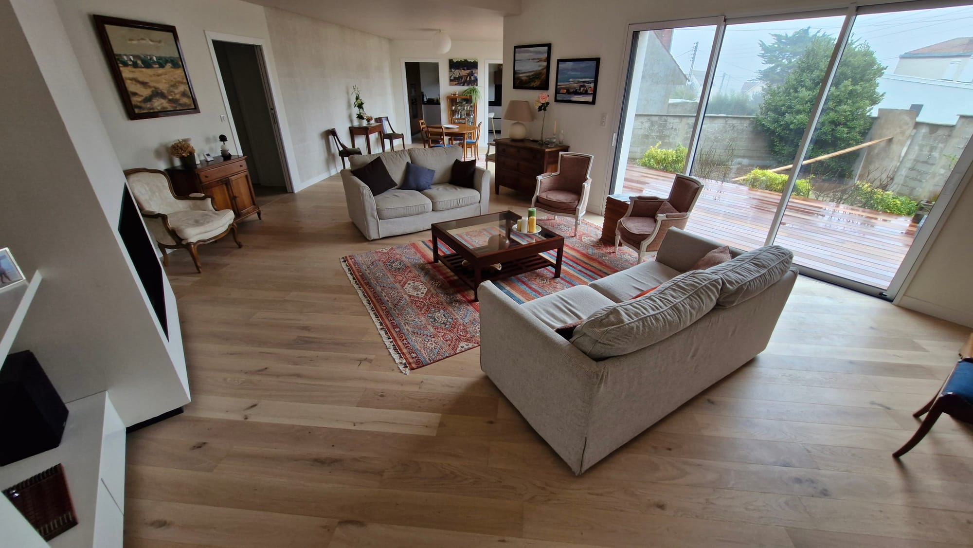 Pose de parquet contrecollé