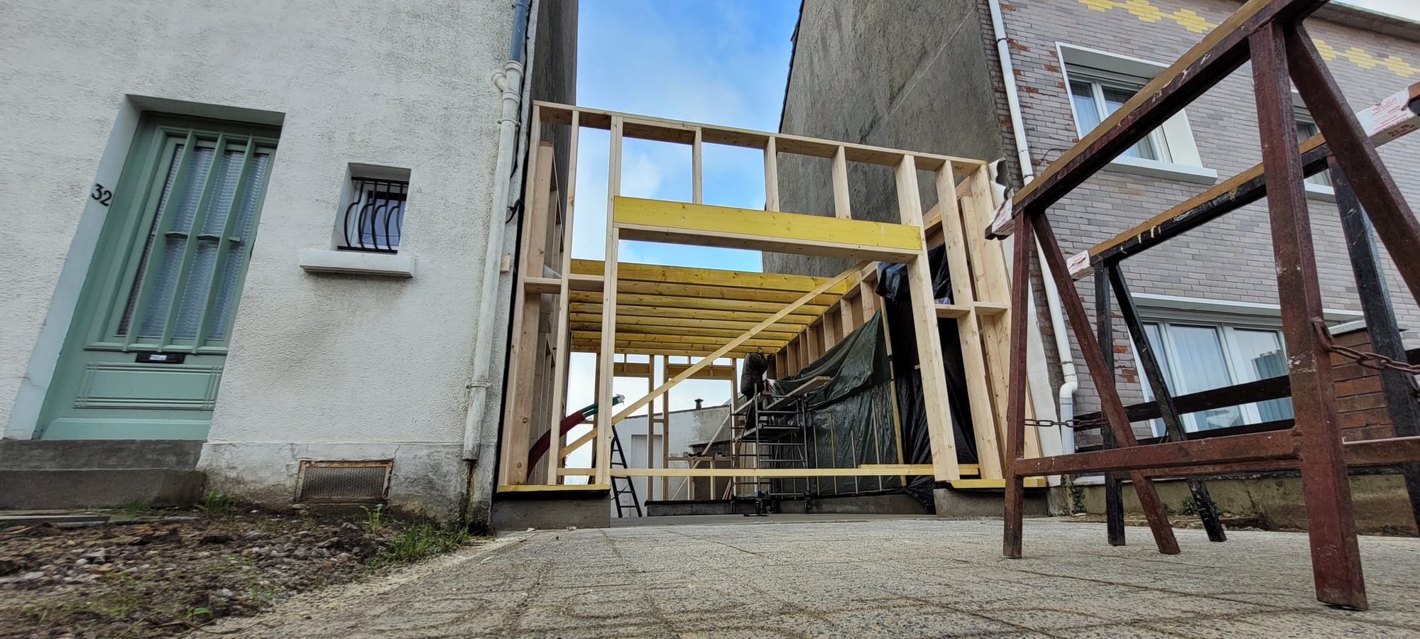 Extension en ossature bois