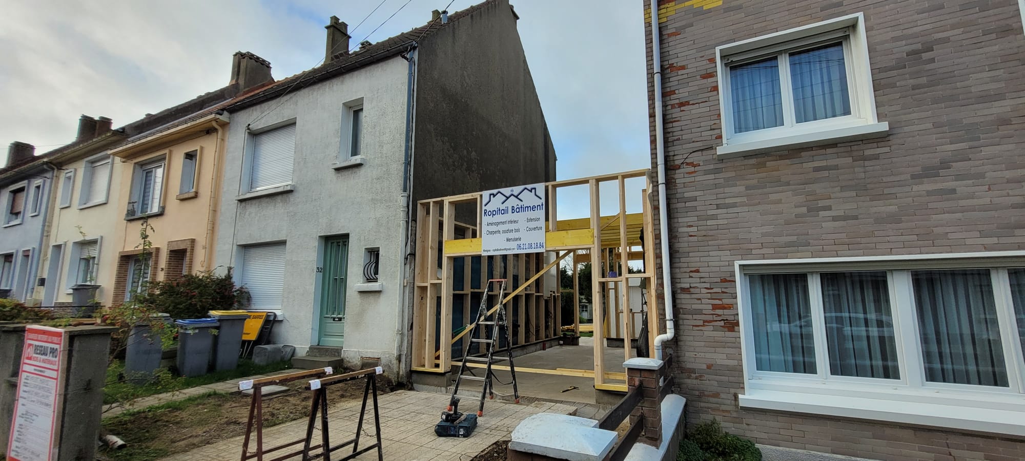 Extension en ossature bois