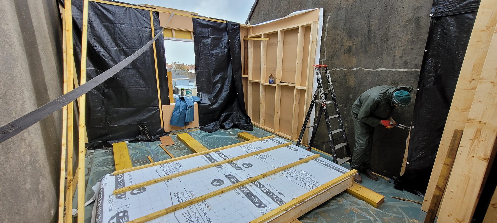 Extension en ossature bois