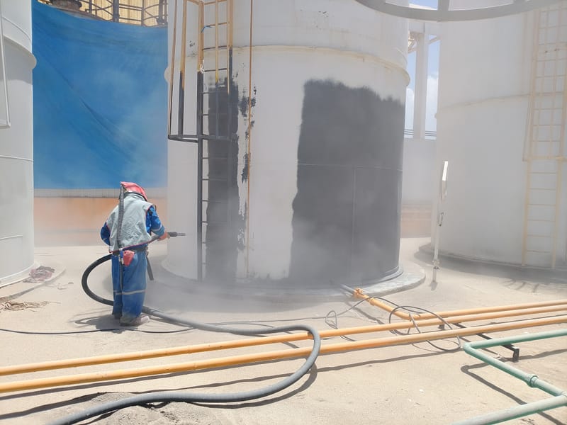 Sand blast y pintura industrial