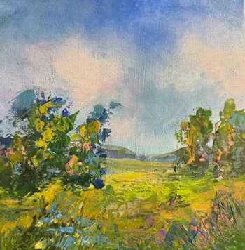 Expressive Landscapes in Acrylics