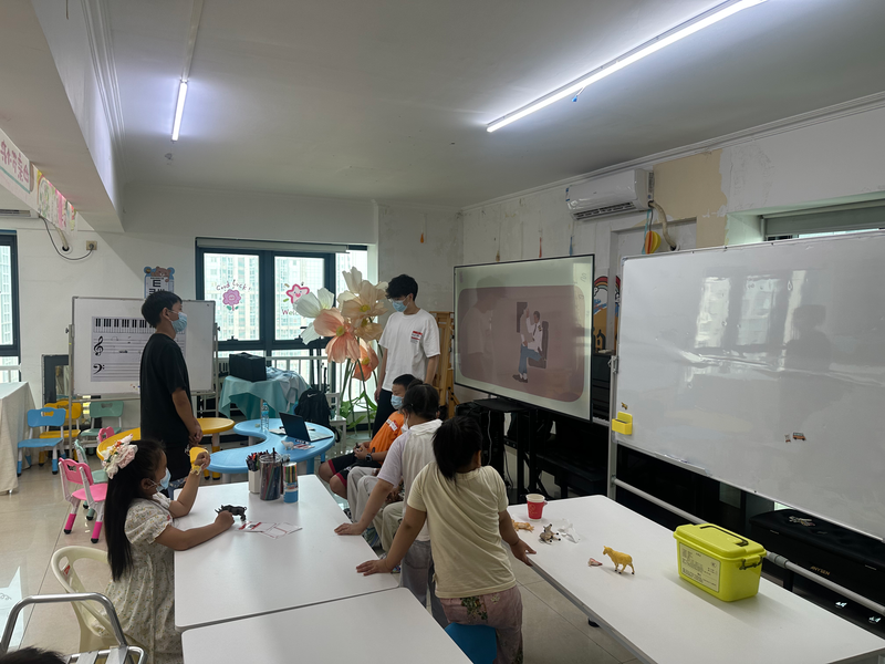 Happy school winter camp