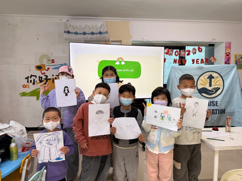 May camp drawing activity