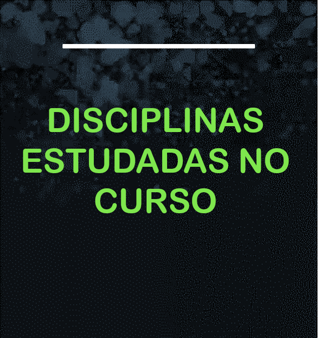 DISCIPLINAS ESTUDADAS NO CURSO