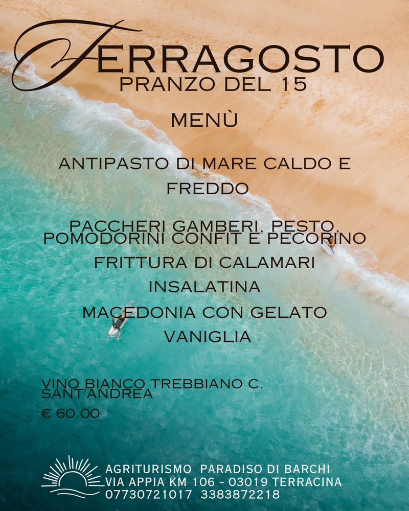 PRANZO DI FERRAGOSTO