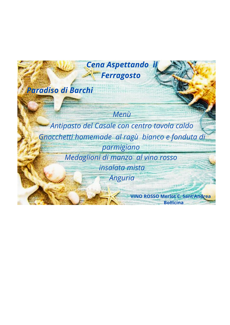 ASPETTANDO IL FERRAGOSTO