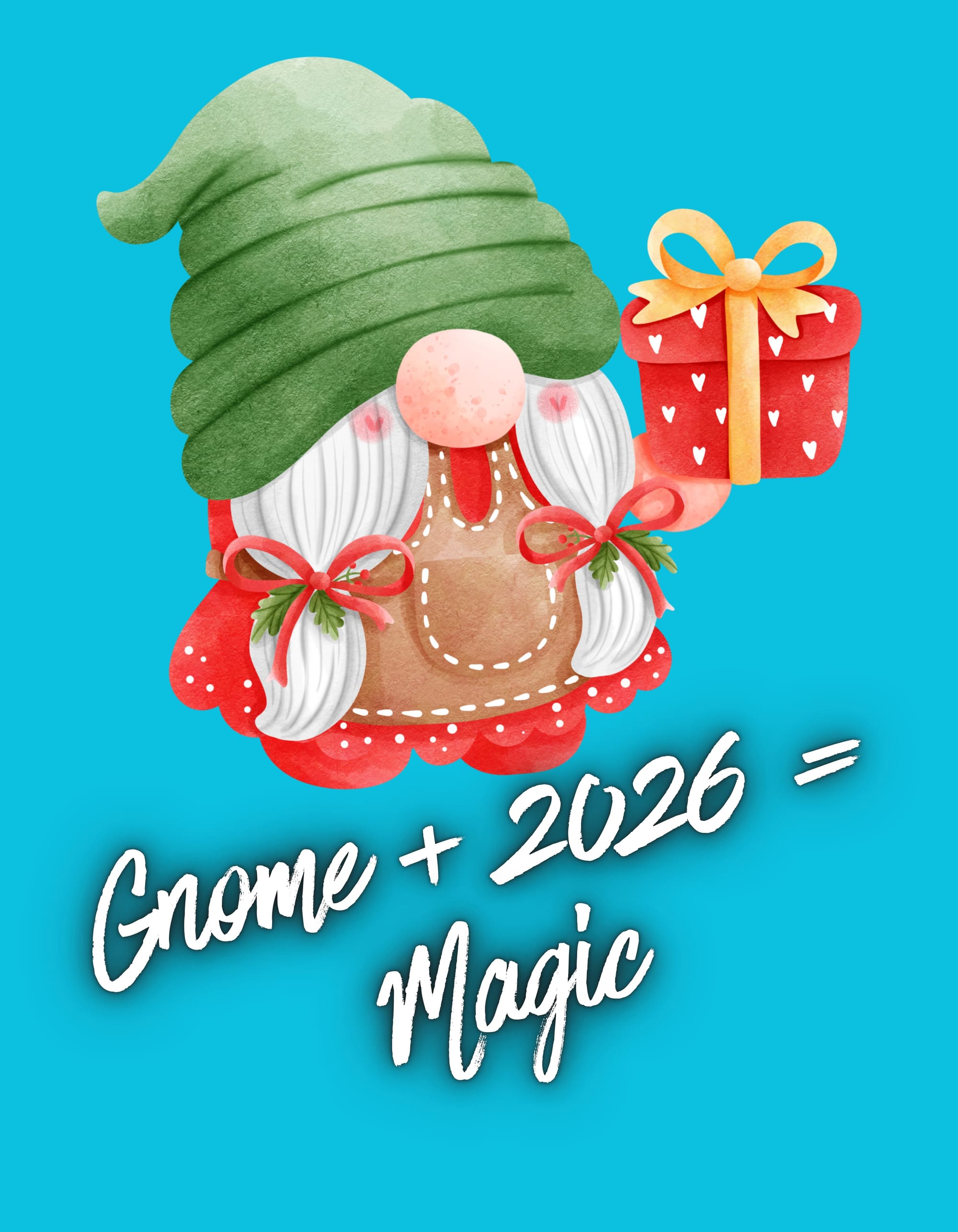 2026 Magic Gnome Digital Art: Instant Download for Festive DIY & Crafts