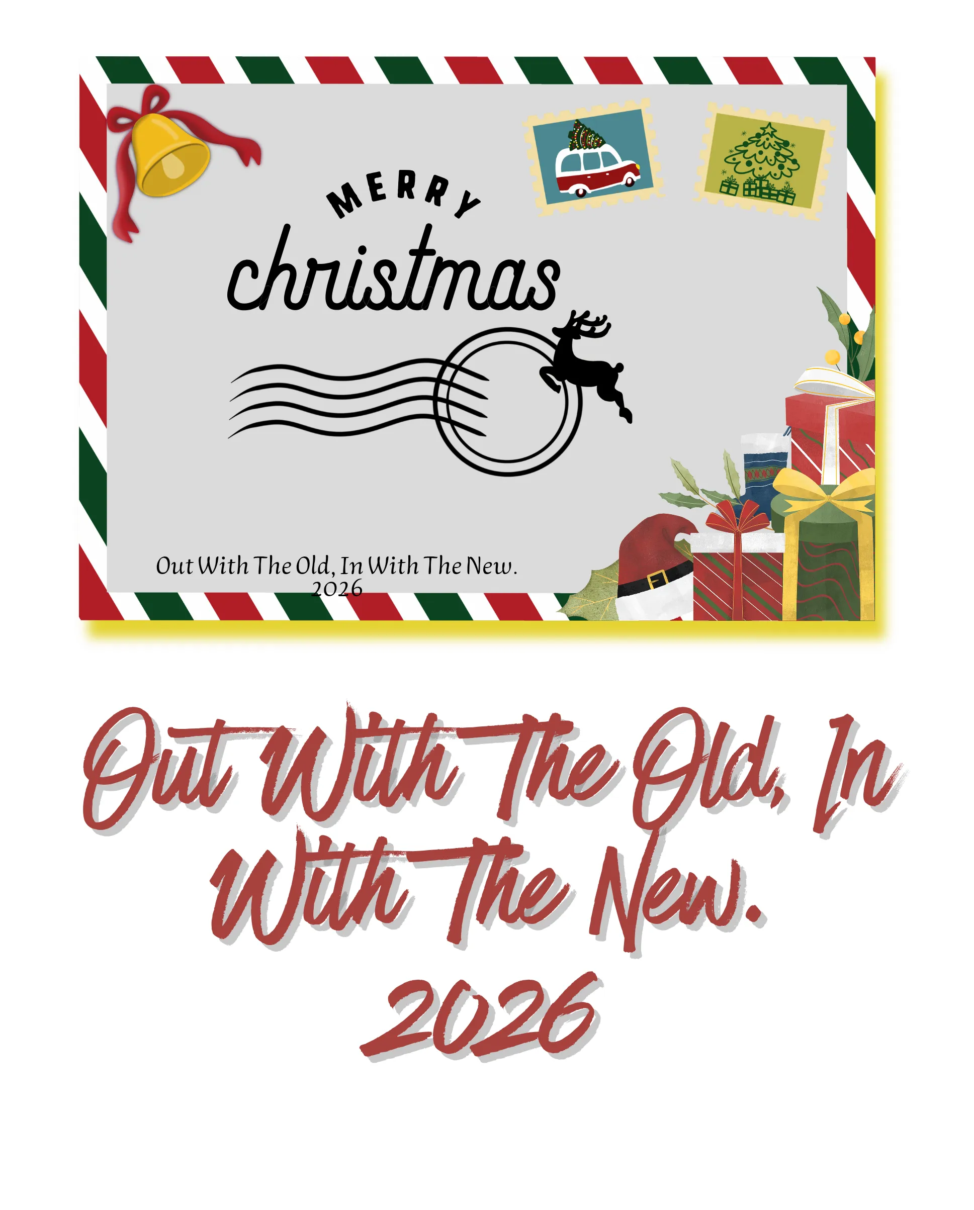 Christmas Envelope Art | New Year 2026