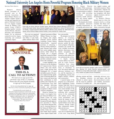 Los Angeles Sentinel Highlights Program Honoring Black Military Women