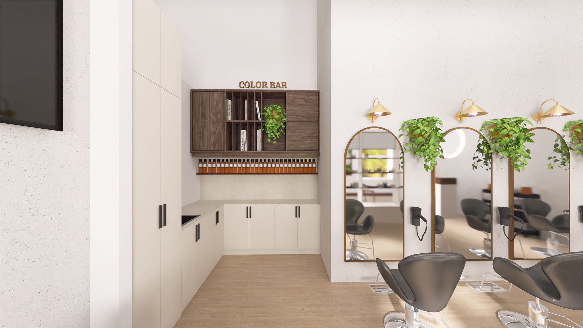 מיתוג, תכנון ועיצוב מחדש של מספרה, חדר קליניקה וחדר אימון מנטלי.