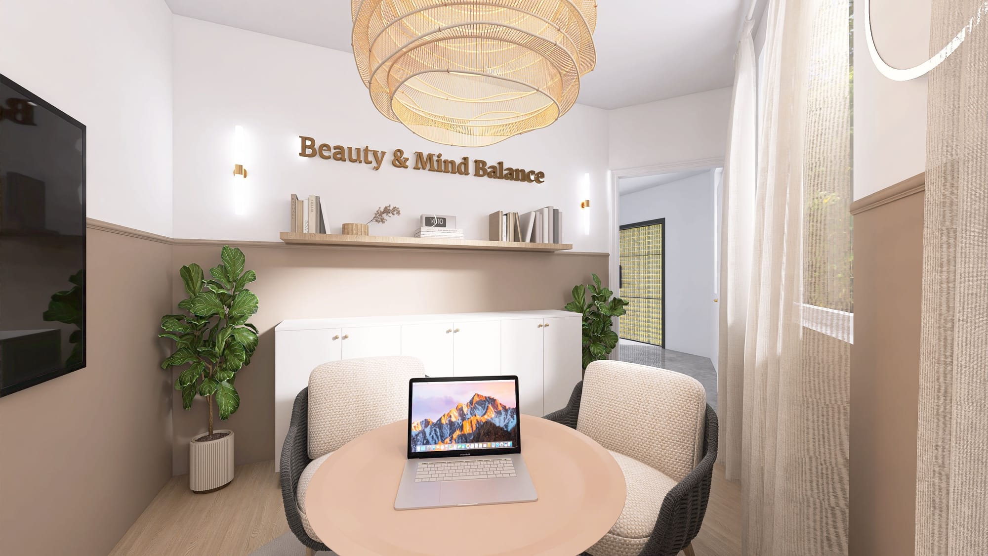 מיתוג, תכנון ועיצוב מחדש של מספרה, חדר קליניקה וחדר אימון מנטלי.