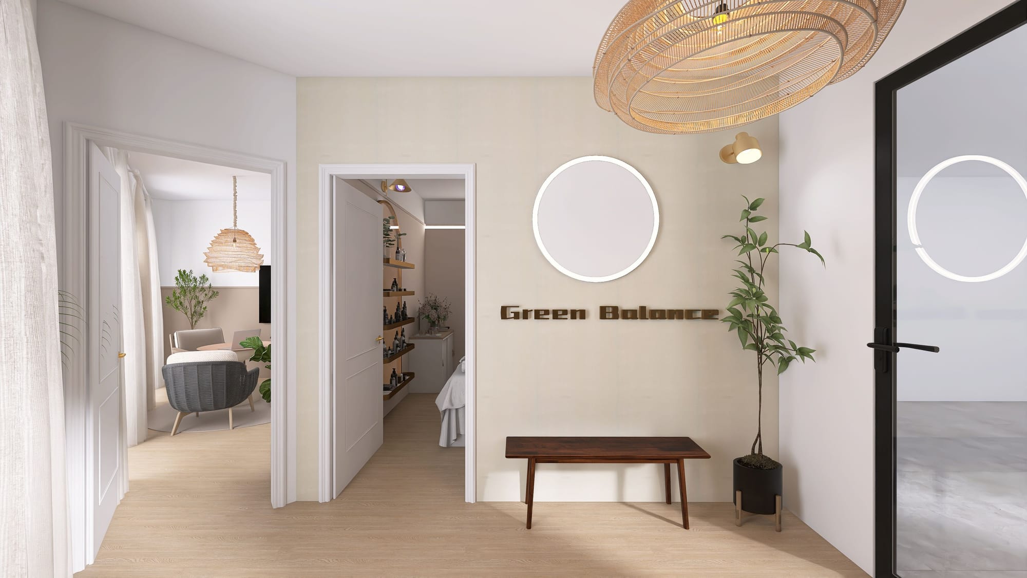 מיתוג, תכנון ועיצוב מחדש של מספרה, חדר קליניקה וחדר אימון מנטלי.