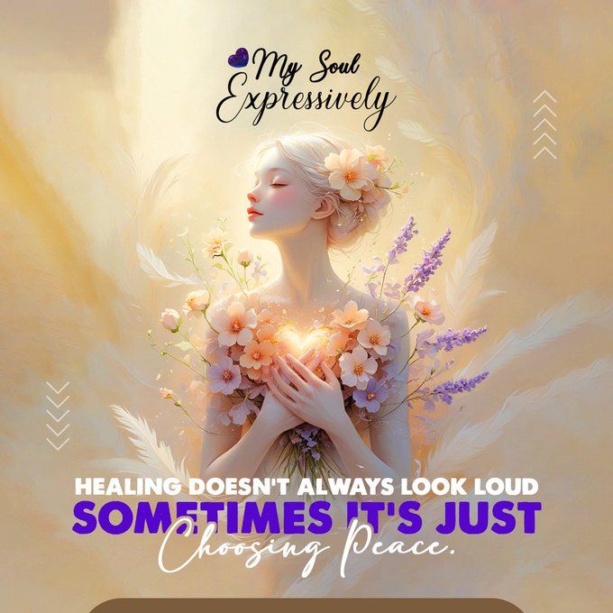 🌼Healing whispers, it doesn’t always shout.